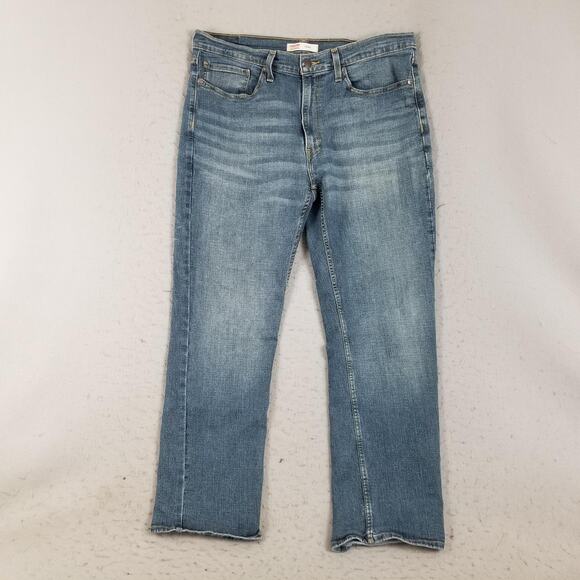 Levi Strauss Signature Jeans Mens 36x30 Straight Leg Stretch Denim Waterless - Picture 1 of 16
